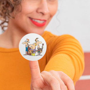 Pegatinas del trío popular personalizado