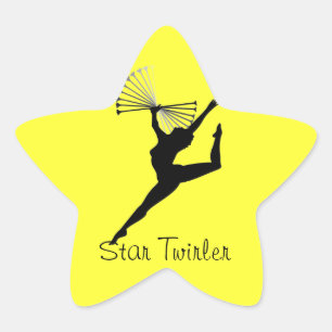 pegatinas del twirler de la estrella