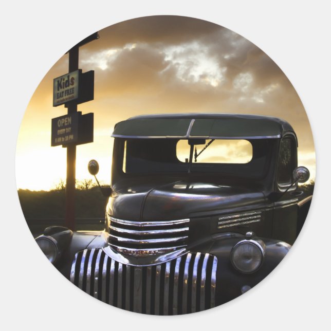 Pegatinas del Viejo Camión Chevy (Anverso)