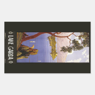 Pegatinas del Vintage Lake Garda Italy