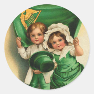 Pegatinas del Vintage St. Patrick's Day