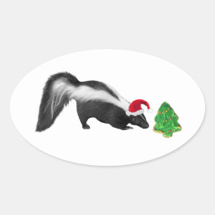 Pegatinas del zorrillo de los navidades