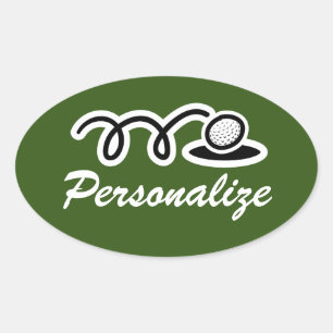 pegatinas deportivos de golf para la fiesta de cum