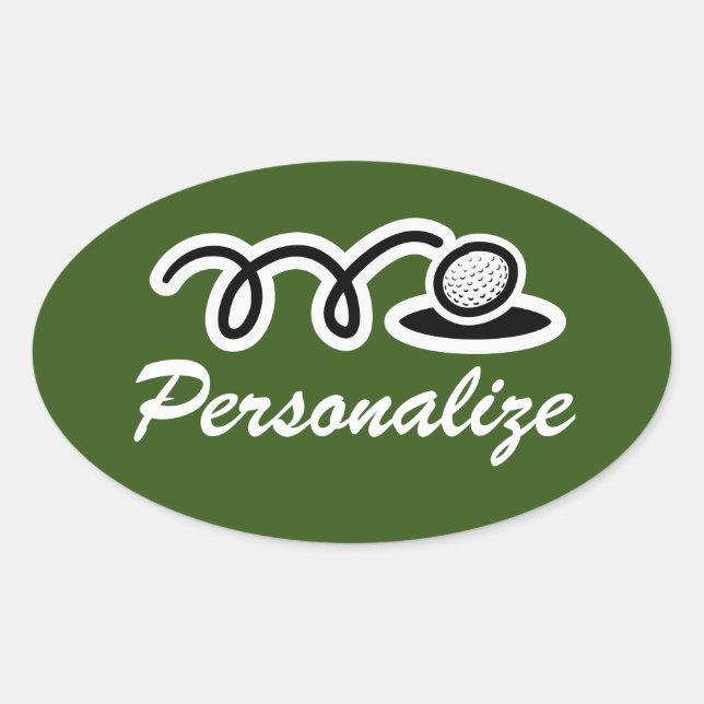 Pegatinas deportivos de golf para la fiesta de cum (Anverso)