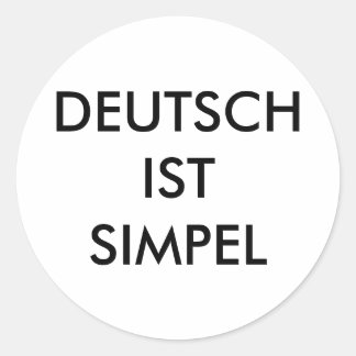 pegatinas "Deutsch ist simpel" (Zagoooo)