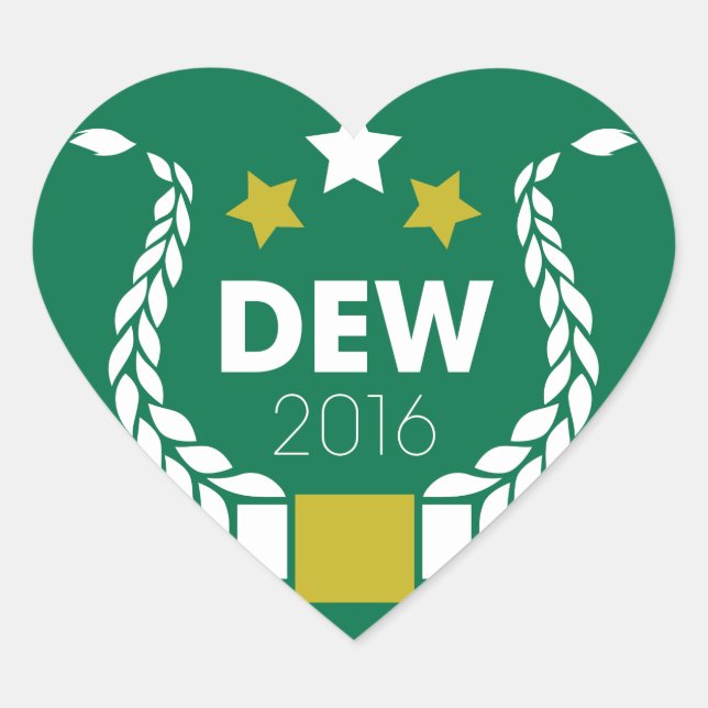 Pegatinas Dewey - <3 (Anverso)