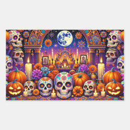 Pegatinas Día de Halloween de los muertos