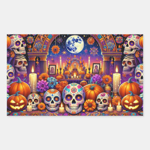 Pegatinas Día de Halloween de los muertos