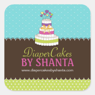 Pegatinas Diaper Cake