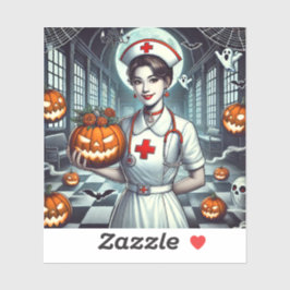 Pegatinas diseñan enfermería Día de Halloween