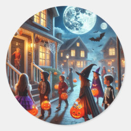 Pegatinas diseñan truco o truco de Halloween