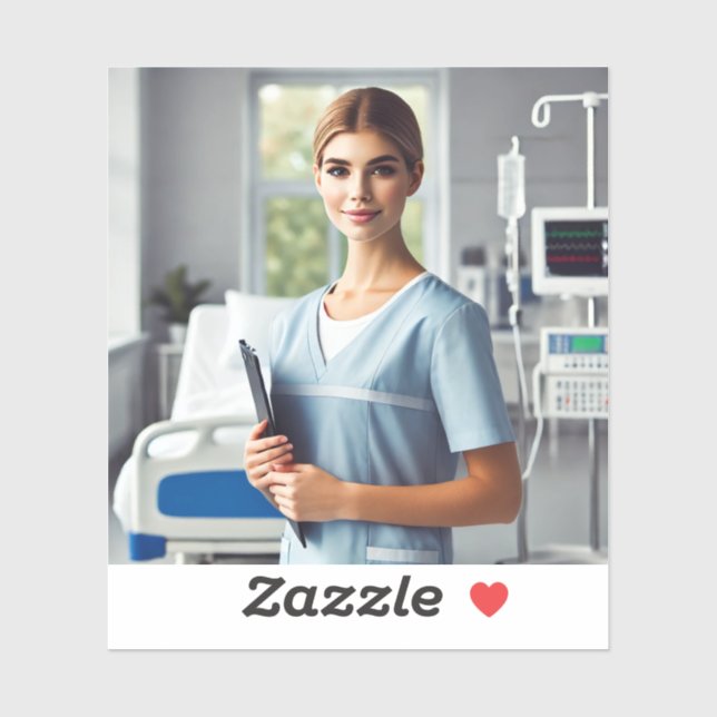 Pegatinas diseñan un día de enfermería (Hoja)