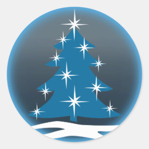 Pegatinas divertidas de vacaciones Árbol de Navida