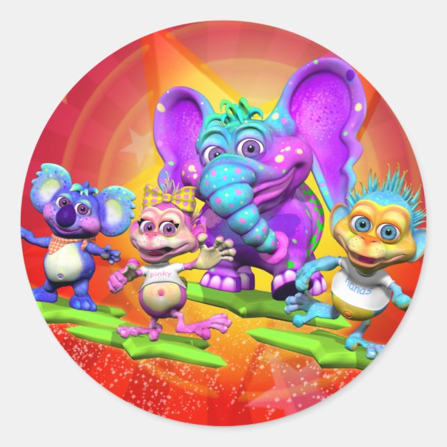 Pegatinas divertidos con "The GiggleBellies" (Anverso)