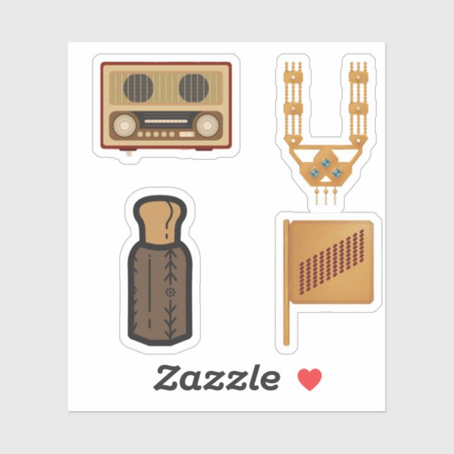 pegatinas divertidos de arabia saudita (Hoja)