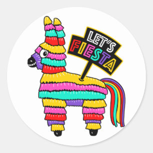 Pegatinas divertidos de burro piñata