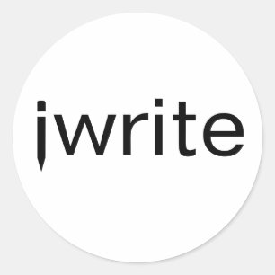 Pegatinas divertidos de escritores Pun añaden su P