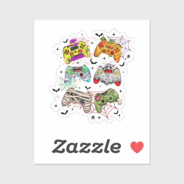 Pegatinas divertidos de Halloween (Hoja)