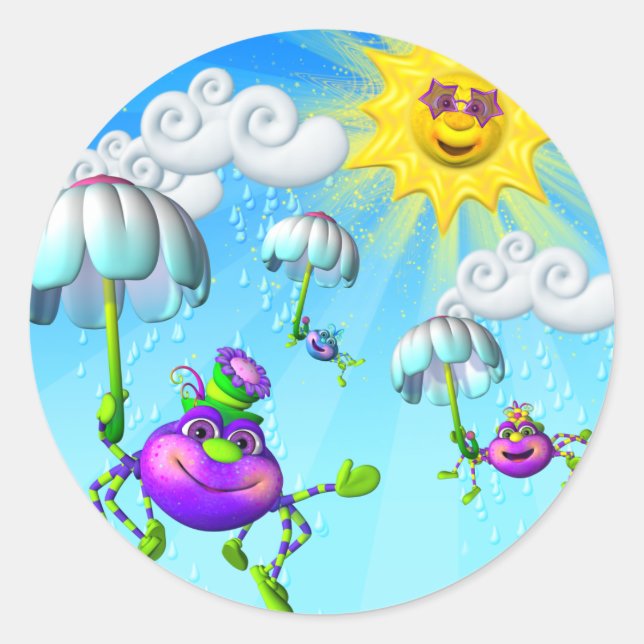 Pegatinas divertidos de Itsy Bitsy Spider (Anverso)