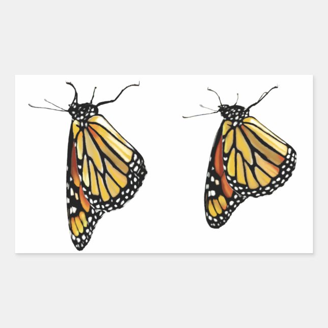 Pegatinas dos monarcas colgantes (Anverso)