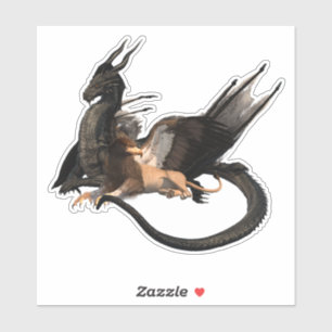 Pegatinas Dragón Griffin Criaturas Mitológicas