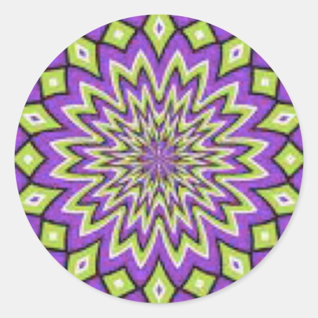 Pegatinas dulces, morados y verdes (Anverso)