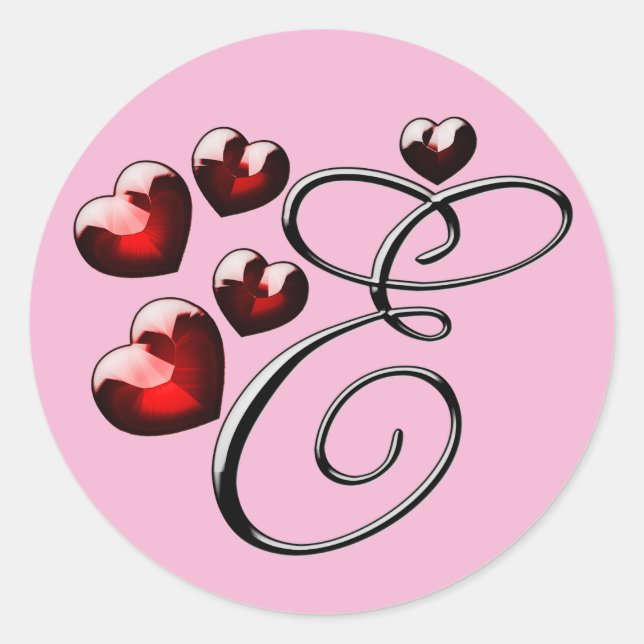 pegatinas E iniciales de monograma (Anverso)