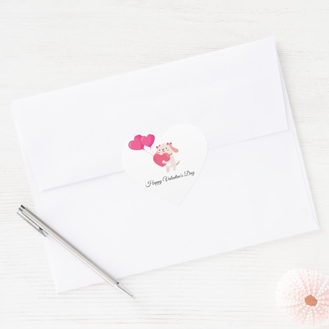 Pegatinas El día de San Valentín de Cute Teddy (Sobre)