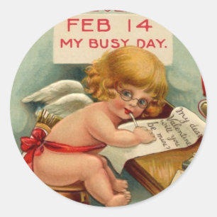 Pegatinas El día de San Valentín de época
