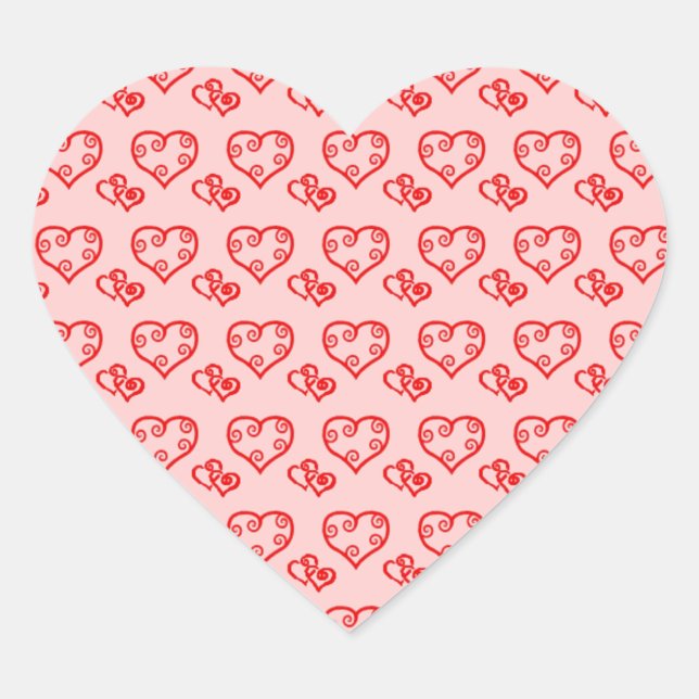 PEGATINAS el día de San Valentín DE FORMA CARDÍACA (Anverso)