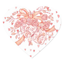 Pegatinas El día de San Valentín del Corazón de lo