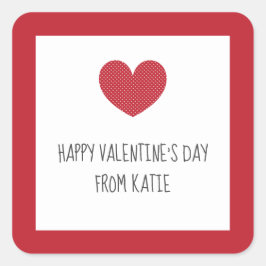 pegatinas el día de San Valentín para valentinas e