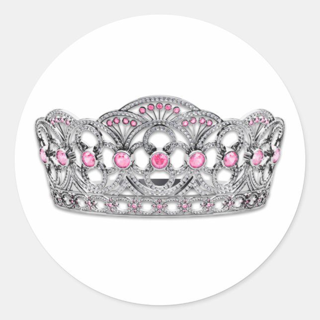 Pegatinas elegantes de la princesa rosa (Anverso)