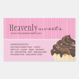 Pegatinas elegantes y elegantes de empaquetado de 