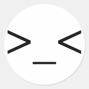 >_< Pegatinas emoticonos enojados