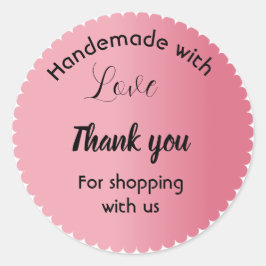 Pegatinas empresariales de color rosa