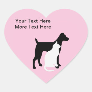 Pegatinas empresariales de cuidado de mascotas