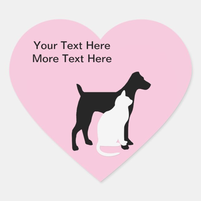 Pegatinas empresariales de cuidado de mascotas (Anverso)