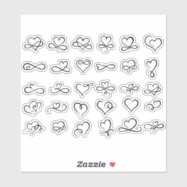 Pegatinas en artesanías estéticas de cardiopatías