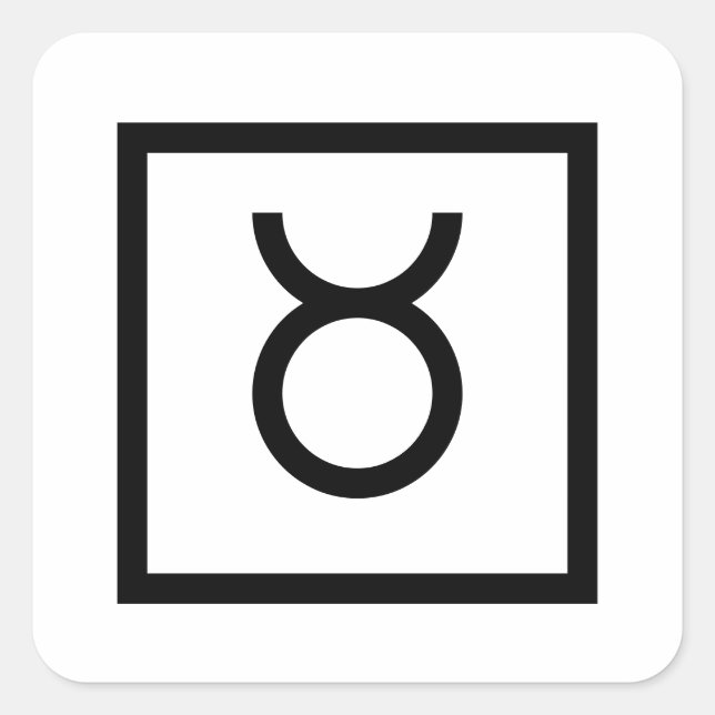 Pegatinas en astrología de signos de Taurus Bull Z (Anverso)