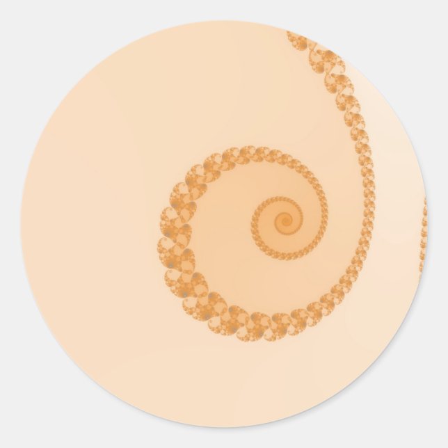 Pegatinas en espiral simples doradas (Anverso)
