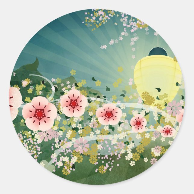 Pegatinas en flor de cerezo (Anverso)