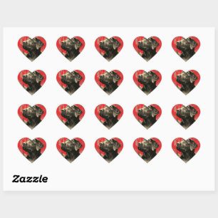 Pegatinas en forma de corazón