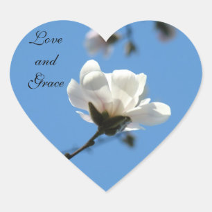 Pegatinas en forma de corazón de Amor y Gracia Blu