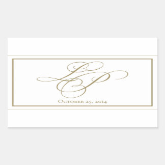 pegatinas en monograma de personalizados