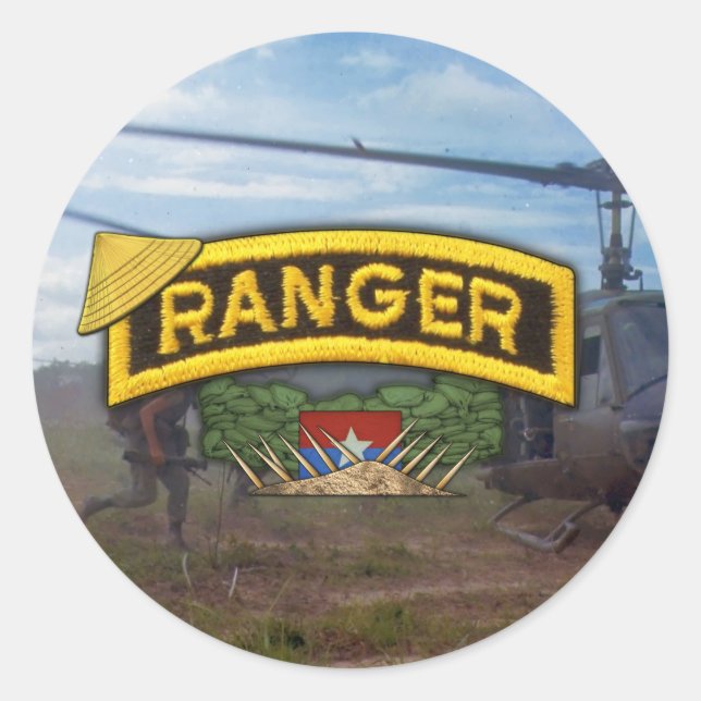 pegatinas en parche de guerra de ranger aerotransp (Anverso)