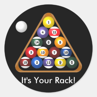 pegatinas en rack de 8 bolas