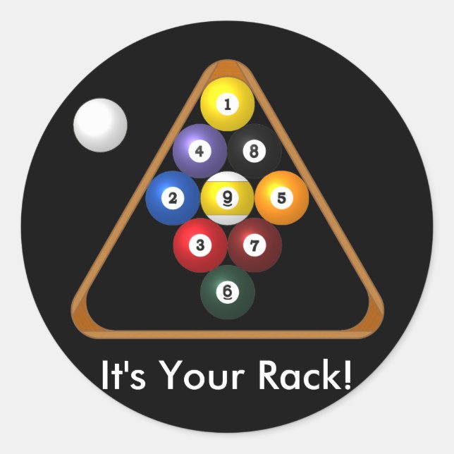 pegatinas en rack de 9 bolas (Anverso)
