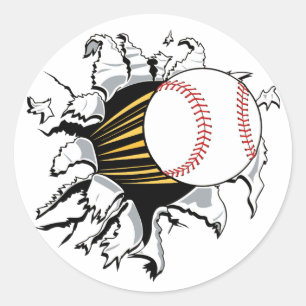 Pegatinas en ráfaga de béisbol