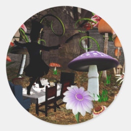 Pegatinas enojados de la fiesta del té del